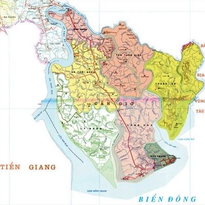 Map of Cần Giờ