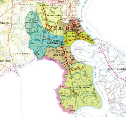 Map of Nhà Bè