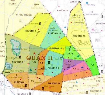 Map of District 11