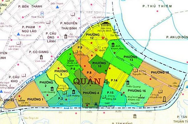 Map of District 4