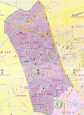 Map of Tân Phú