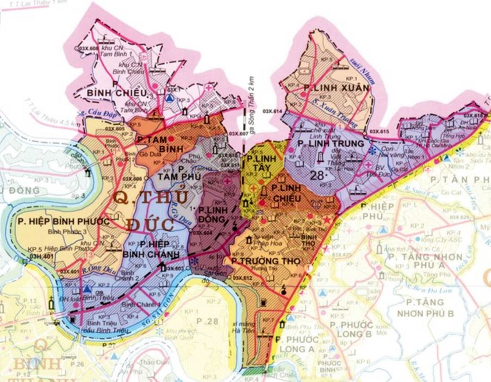 Map of Thủ Đức