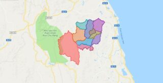Map of An Lao district - Binh Dinh