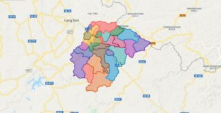 Map of Loc Binh district - Lang Son