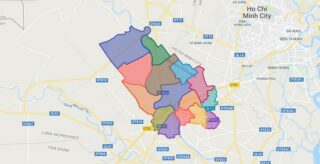 Map of Ben Luc district - Long An