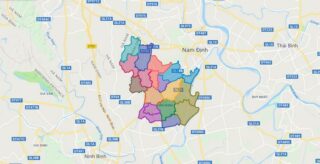 Map of Vu Ban district - Nam Dinh