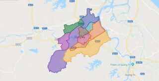 Map of Dong Ha city - Quang Tri