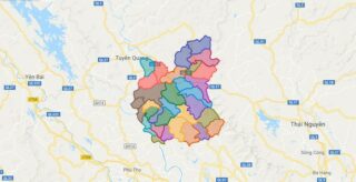 Map of Son Duong district - Tuyen Quang
