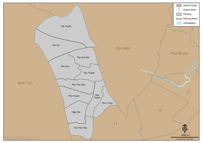 Bản đồ quận Tân Phú (xuất bản 2012)