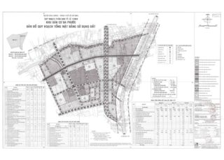 Bản đồ quy hoạch 1/2000 Khu dân cư Đa Phước