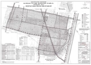 Bản đồ quy hoạch 1/2000 Khu dân cư phía Tây Quốc lộ 1 (xã Vĩnh Lộc B - khu 3)