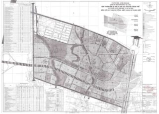 Bản đồ quy hoạch 1/2000 Khu trung tâm và dân cư khu vực phía Tây Thành phố