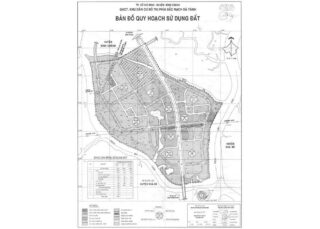 Bản đồ quy hoạch 1/2000 QHCT khu đô thị Bắc rạch Bà Tánh xã Bình Hưng