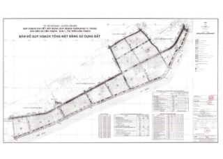 Bản đồ quy hoạch 1/2000 QHCT khu dân cư Cần Thạnh (khu 1)