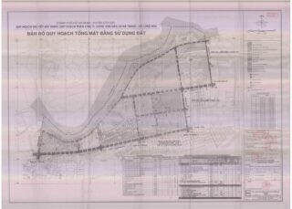 Bản đồ quy hoạch 1/2000 QHCT khu dân cư Hà Thanh