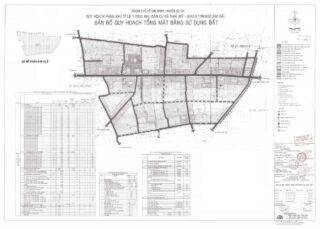 Bản đồ quy hoạch 1/2000 Khu dân cư xã Thái Mỹ - khu 2 (khu trung tâm xã)