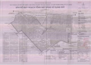 Bản đồ quy hoạch 1/2000 QHCT cụm công nghiệp Tân Quy - Khu B