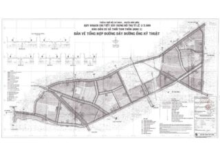 Bản đồ quy hoạch 1/2000 Khu dân cư xã Thới Tam Thôn (Khu 1)