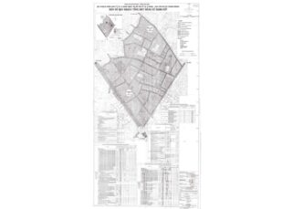 Bản đồ quy hoạch 1/2000 Khu dân cư xã Trung Chánh
