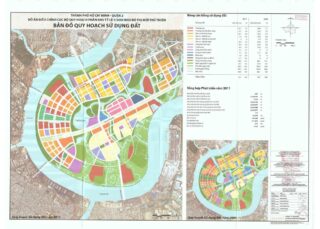 Bản đồ quy hoạch 1/2000 Khu đô thị mới Thủ Thiêm
