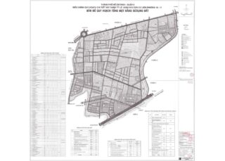 Bản đồ quy hoạch 1/2000 Khu dân cư liên phường 10