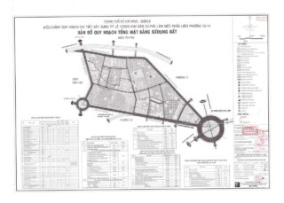 Bản đồ quy hoạch 1/2000 Khu dân cư Phú Lâm