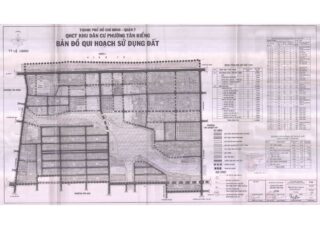Bản đồ quy hoạch 1/2000 Khu dân cư phường Tân Kiểng