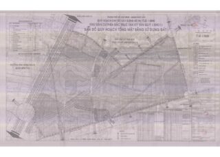Bản đồ quy hoạch 1/2000 Khu dân cư phía Bắc trục Tân Kỳ Tân Quý (khu 1)