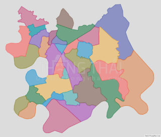 Bản đồ TP. Thủ Đức 34 phường (không nhãn)