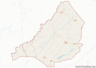 Map of Blount County, Alabama