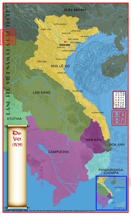 Năm 1471 vua Lê Thánh Tông sát nhập thêm vùng đất phía bắc của Chiêm Thành