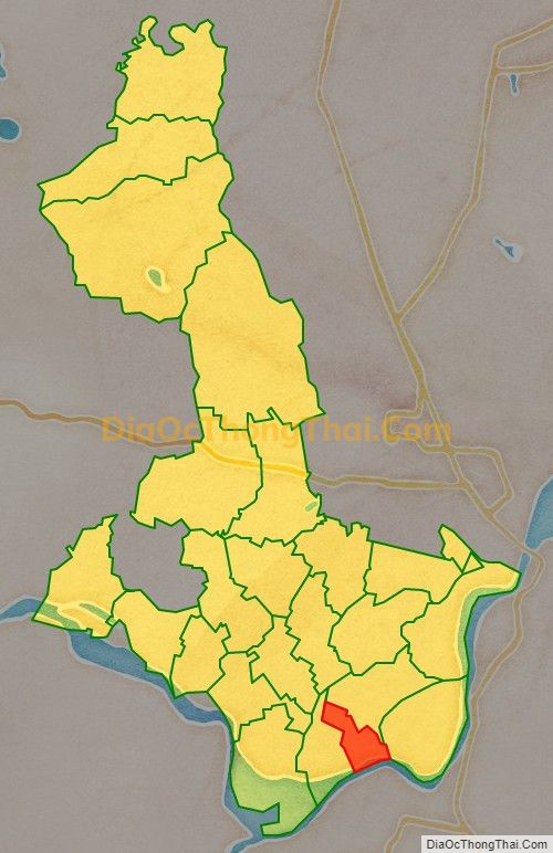 Bản đồ vị trí và địa giới hành chính Xã Hưng Khánh (cũ), huyện Hưng Nguyên