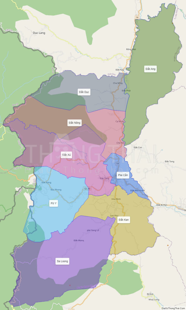 High-resolution political map of Ngoc Hoi