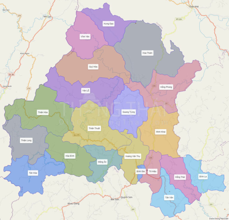 Bản đồ hành chính Huyện Bình Gia