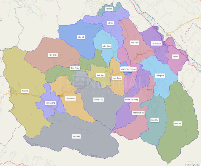 Bản đồ hành chính Huyện Văn Bàn