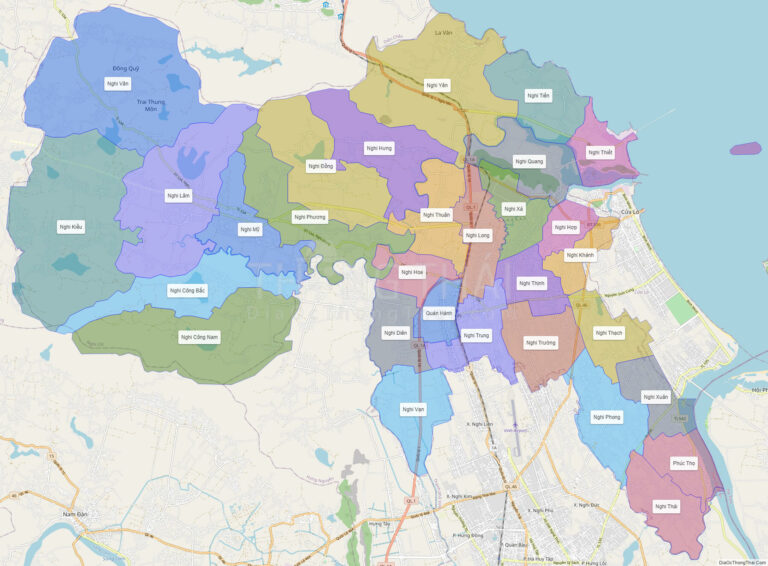 Bản đồ hành chính Huyện Nghi Lộc