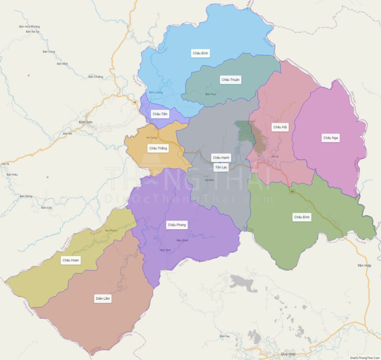 Bản đồ hành chính Huyện Quỳ Châu
