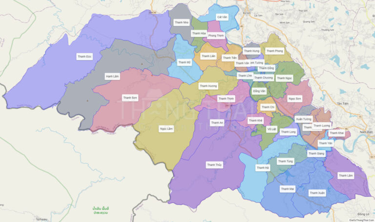 Bản đồ hành chính Huyện Thanh Chương