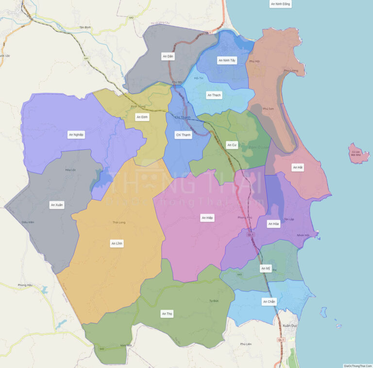 Bản đồ hành chính Huyện Tuy An
