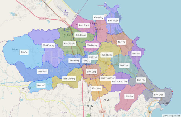 Bản đồ hành chính Huyện Bình Sơn