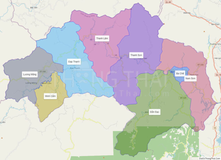 Bản đồ hành chính Huyện Ba Chẽ