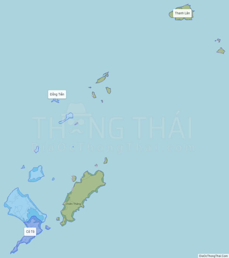 Bản đồ hành chính Huyện Cô Tô