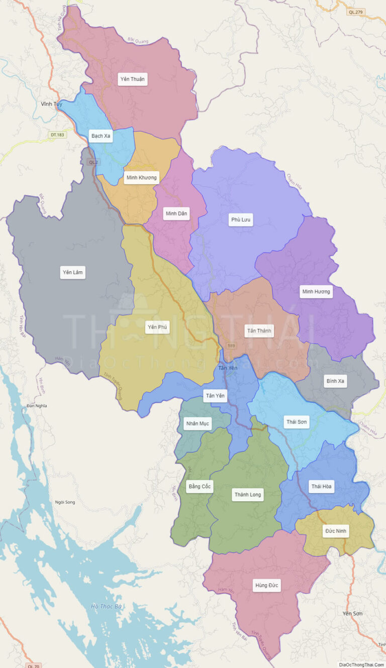 High-resolution political map of Ham Yen