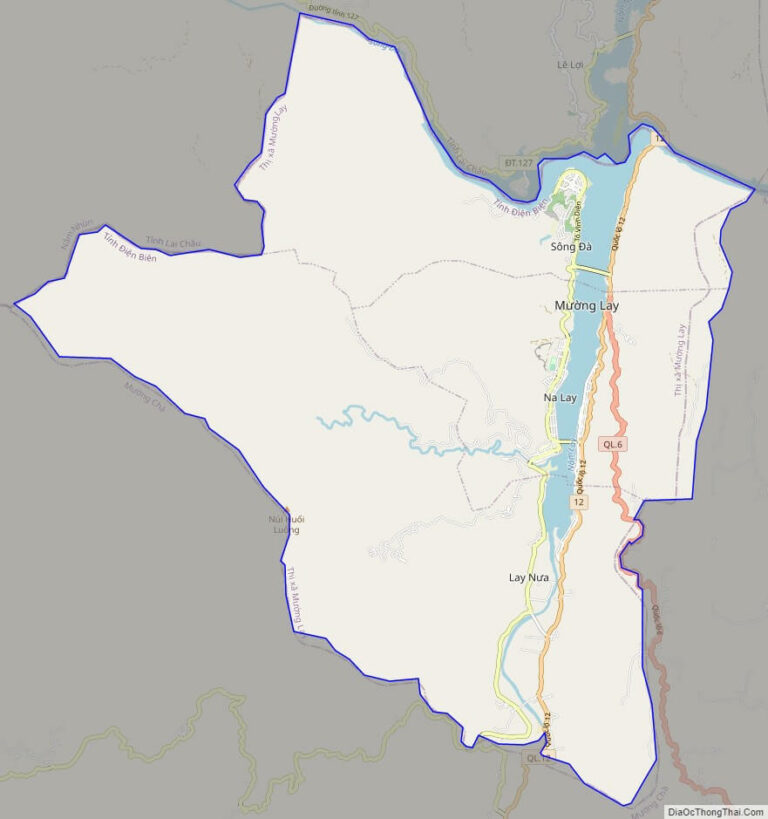 Muong Lay street map