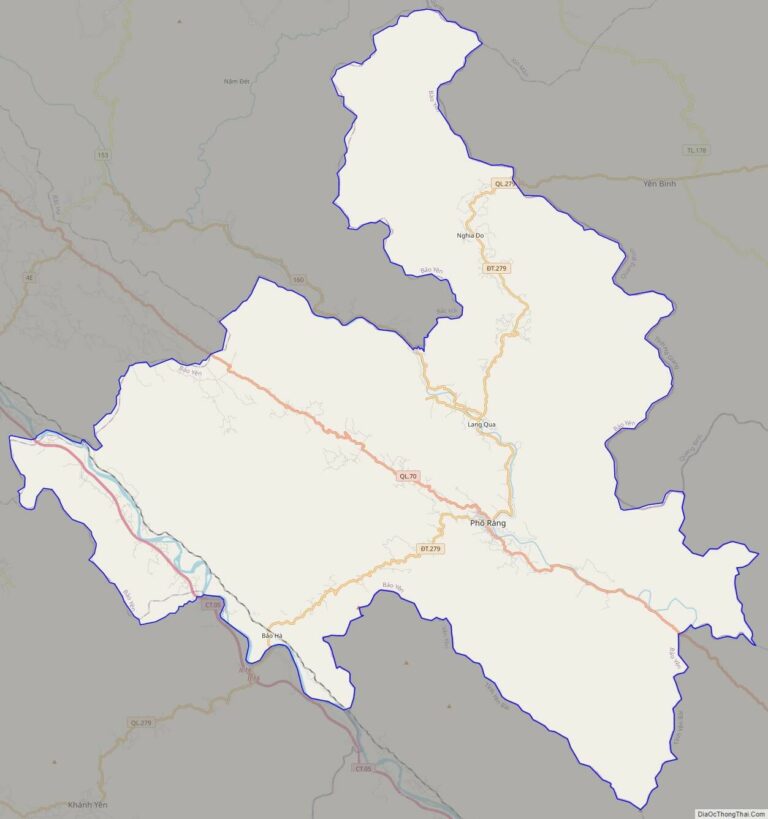 Bản đồ giao thông huyện Bảo Yên