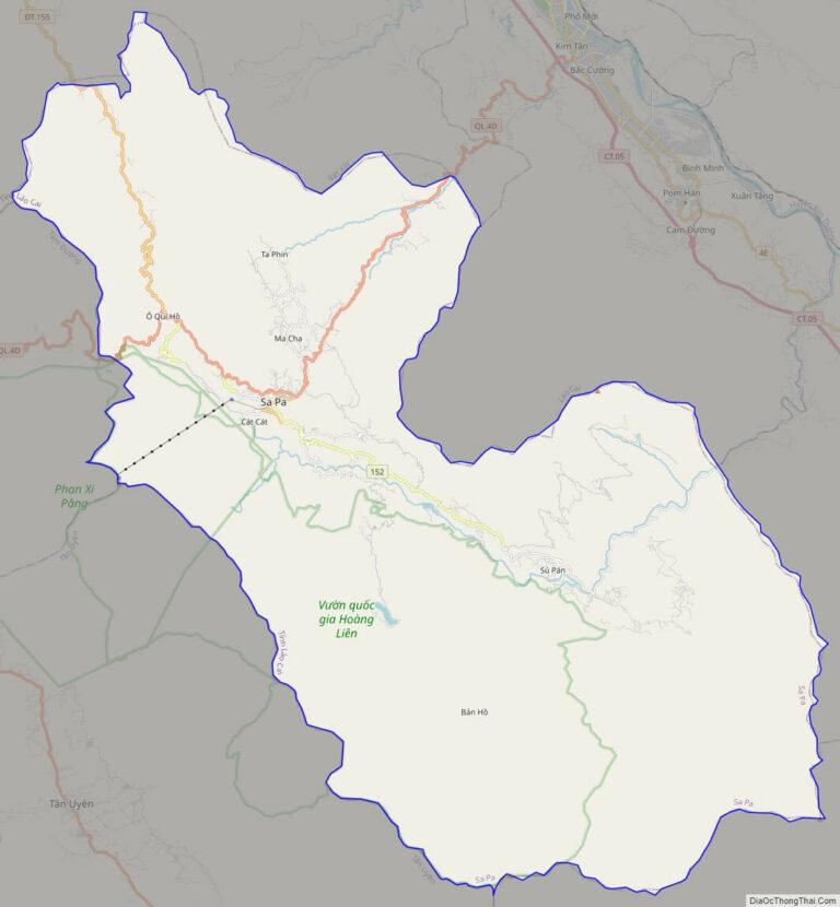 Bản đồ giao thông huyện Sa Pa