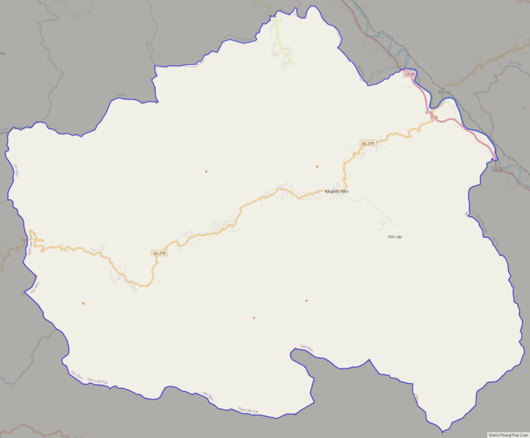Bản đồ giao thông huyện Văn Bàn