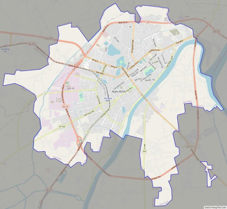 Bản đồ giao thông thành phố Nam Định