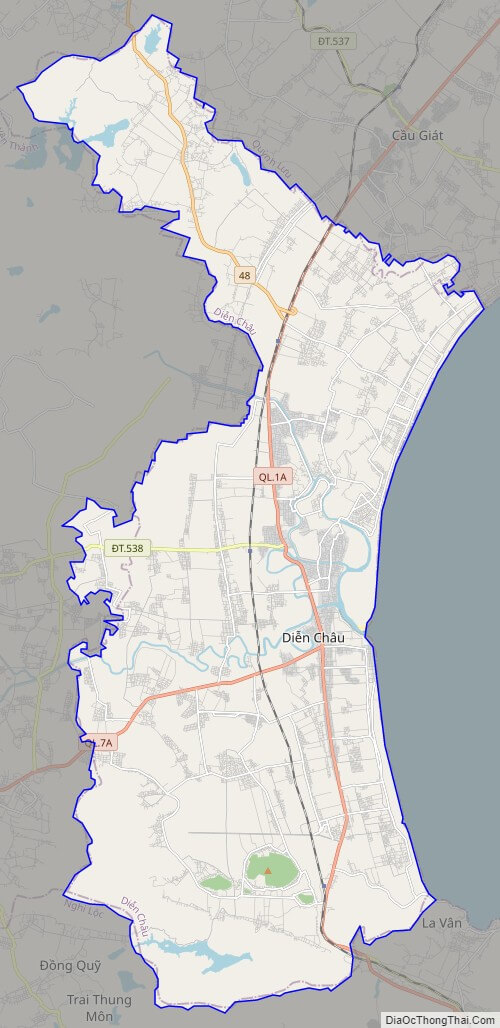 Bản đồ giao thông huyện Diễn Châu