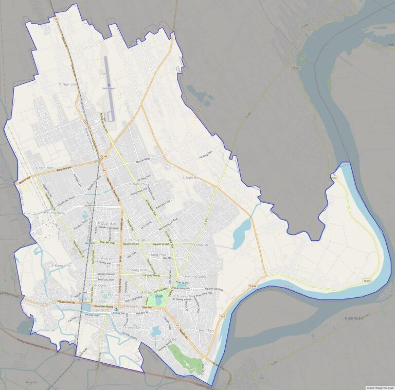 Bản đồ giao thông thành phố Vinh